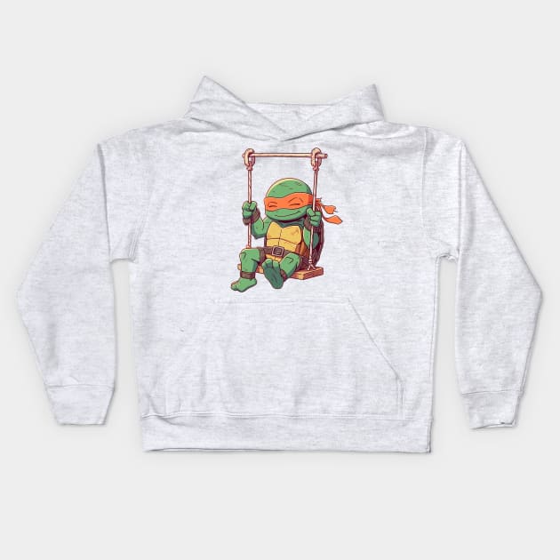 michelangelo Kids Hoodie by weirdesigns